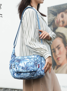 菲都狄都包包女斜挎包大容量单肩包女式牛津布挎包时尚气质女包包