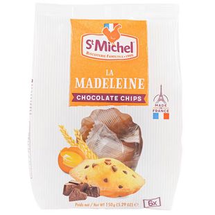 法国StMichel圣米希尔玛德琳巧克力碎蛋糕150g*3袋组合玛德琳蛋糕