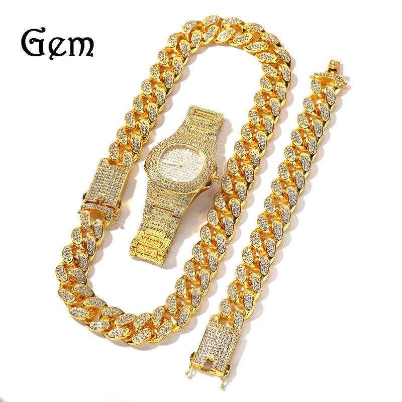 跨境热销高级感满钻手表20mm夸张