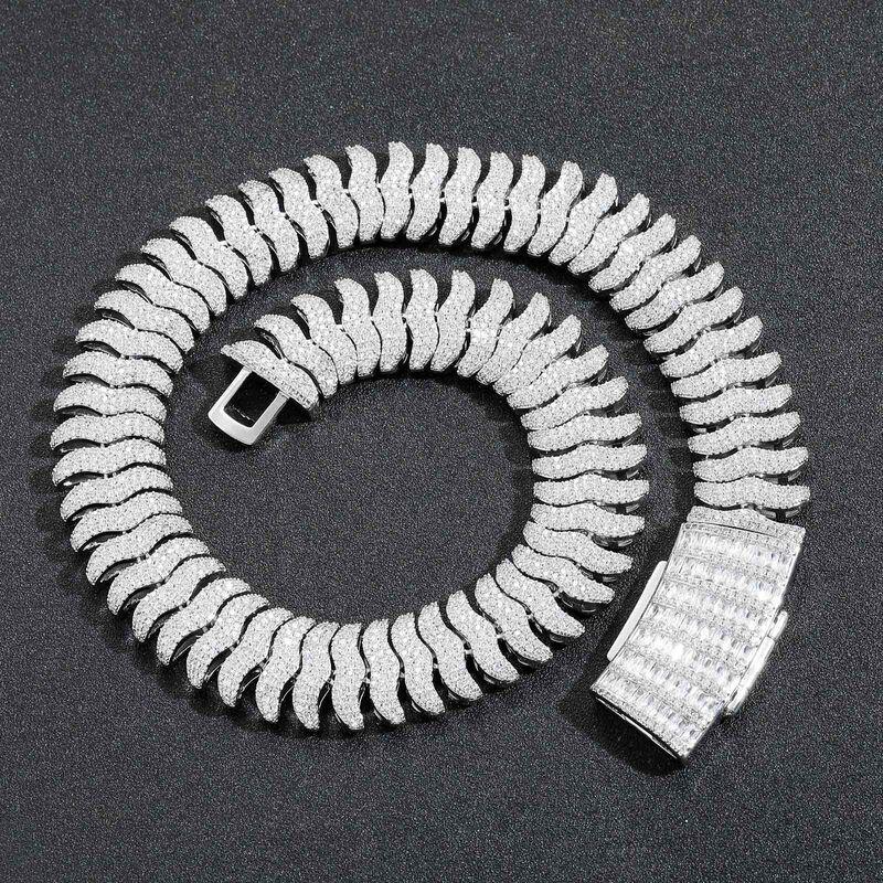 美飒新品欧美嘻哈项链22mm宽蜈蚣