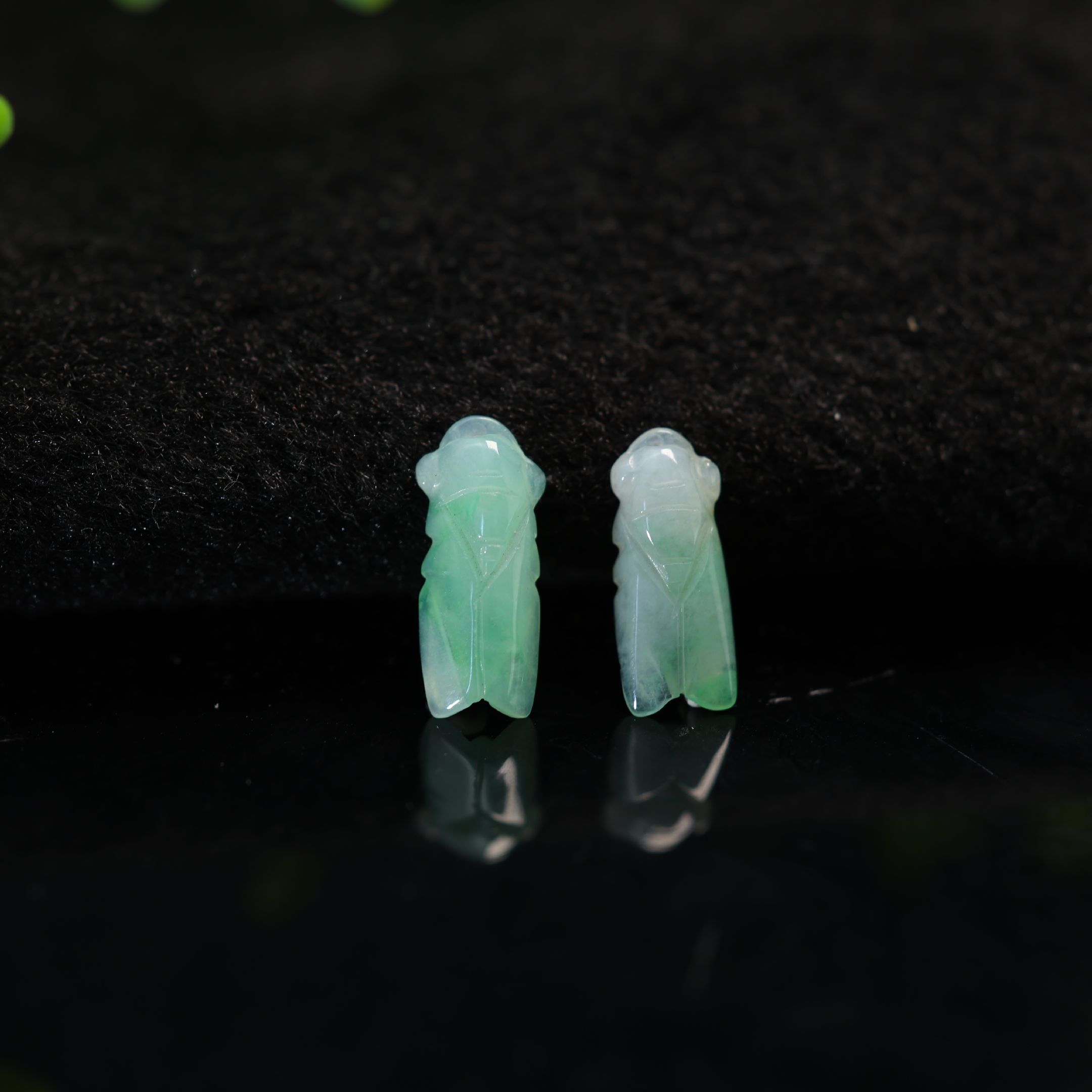 翡翠玉蝉一鸣惊人知了小吊坠