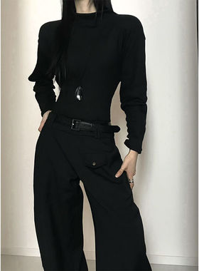 十一的信｜中性风高领毛衣保暖打底针织简约内搭修身