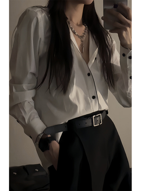 十一的信｜原创设计无性别男女同款高级感衬衫长袖上衣新款