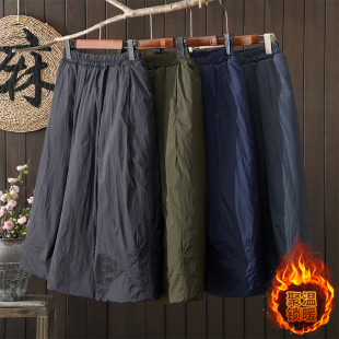 夹棉保暖大码 加厚羽绒棉半身裙女2025新款 时尚 爆款 花苞中长裙 冬季