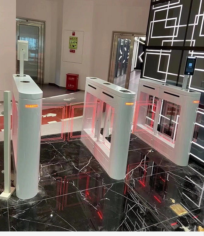 豪华进出区进出小健身房闸机学校防撞小摆闸人脸识别系统闸机