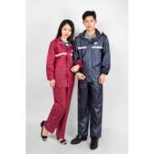 雨衣套装 工厂直销 PVC高弹膜矿工建筑安全反光劳保