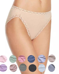 natori出口夏季舒适透气皮马棉内裤女纯棉抗菌无痕中腰大码三角裤