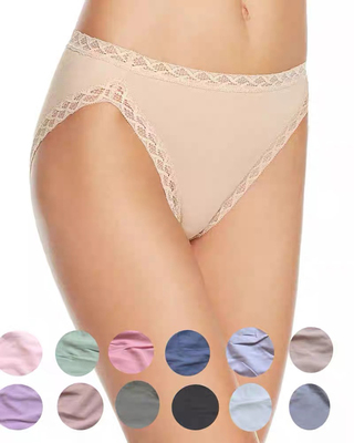 natori出口夏季舒适透气皮马棉内裤女纯棉抗菌无痕中腰大码三角裤