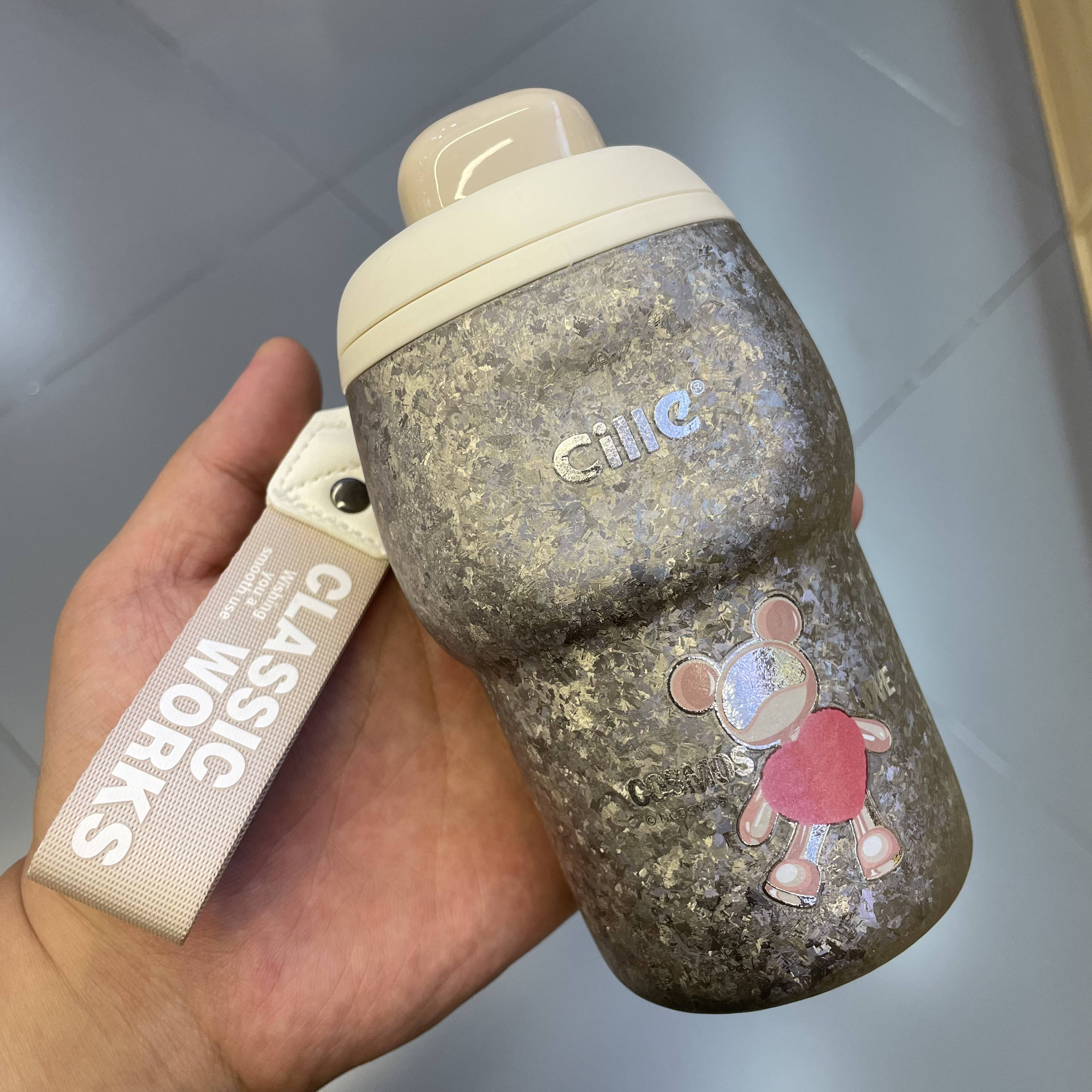 cille希乐纯钛保温杯310ml轻奢杯子女高颜值钛水杯直饮咖啡杯高端