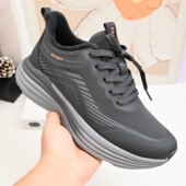 轻软弹厚底薄绒二棉情侣健步鞋 25老北京男棉鞋 爆米花底减震运动鞋