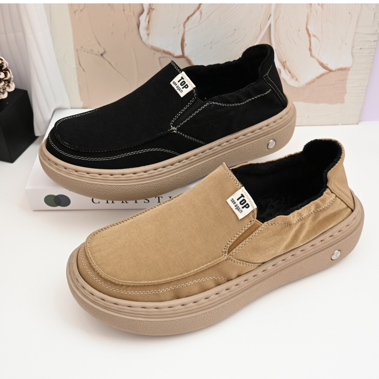 老北京冬季舒适厚底男士布鞋