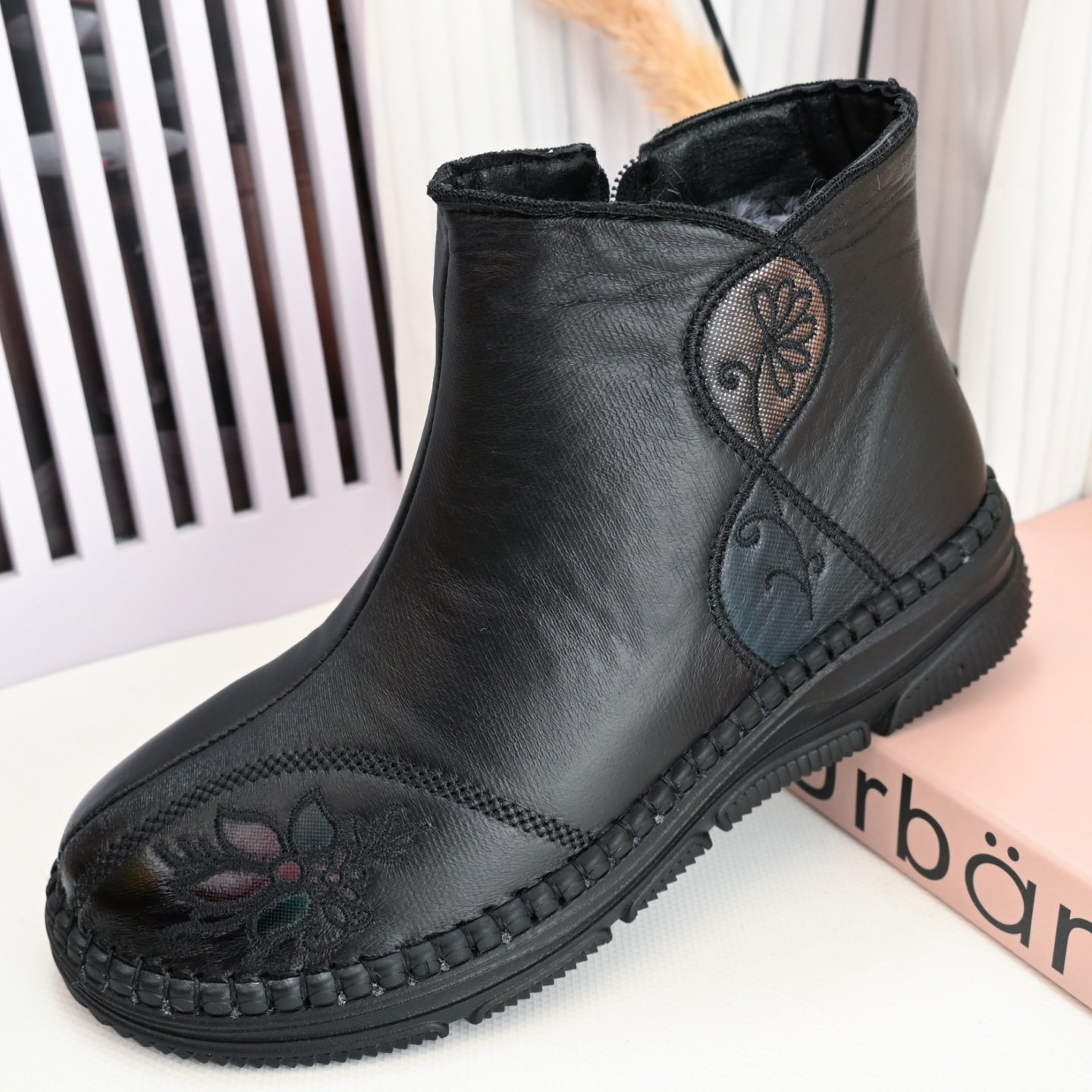 老北京布鞋女棉鞋中老年人加绒冬季平底妈妈鞋软底舒适短靴奶奶鞋,女鞋,棉鞋,淘宝优惠券,粉丝福利购,淘宝优惠卷