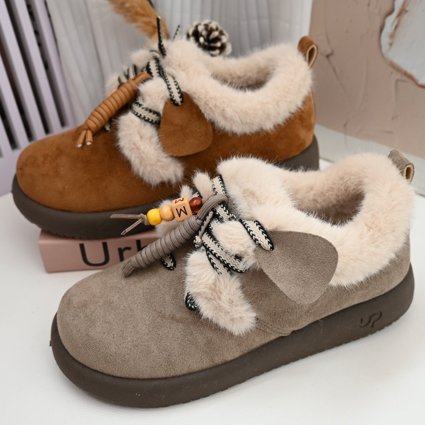 老北京布鞋女棉鞋冬季加绒保暖豆豆鞋平底轻便防滑软底舒适毛毛鞋,女鞋,棉鞋,淘宝优惠券,粉丝福利购,淘宝优惠卷