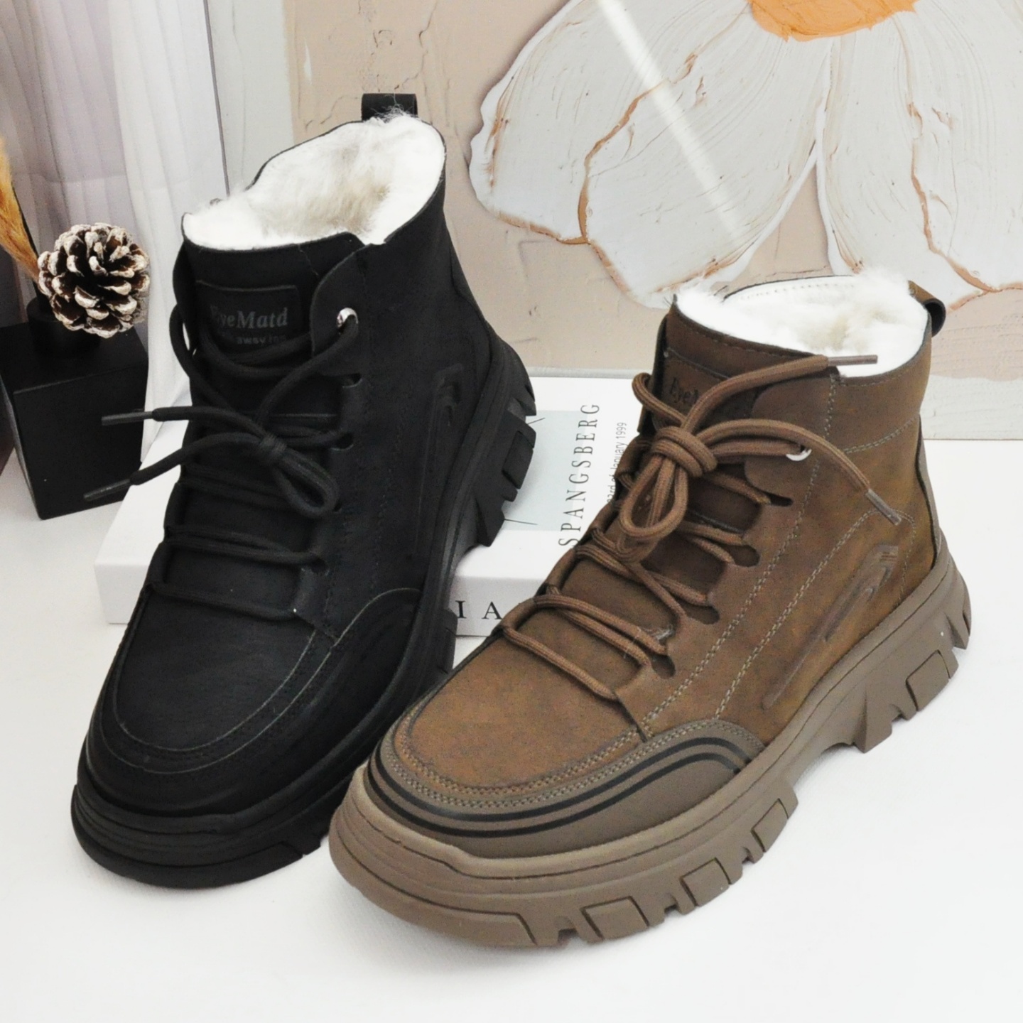 老北京加厚羊毛男棉鞋保暖防寒