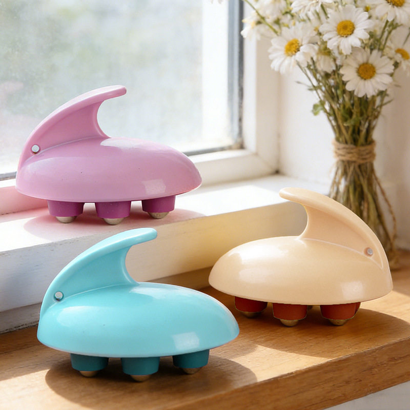 新款七龙珠滚珠按摩器揉腹部细腰小腿肌肉放松磁力美体美腿经络刷