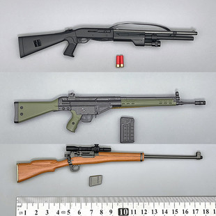 1/6 G3 L42A1李恩菲尔德  M870雷明顿散弹 3款兵人模型枪不可发射