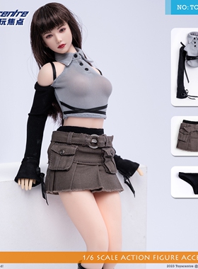 Toyscentre1/6女兵人 TCT-033露肩T恤工装裙 潮流套装 6分 OB娃圈