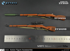 ZYTOYS 1:6二战 M1891毛子苏联红军 莫辛纳甘 塑料模型ZY2019兵人