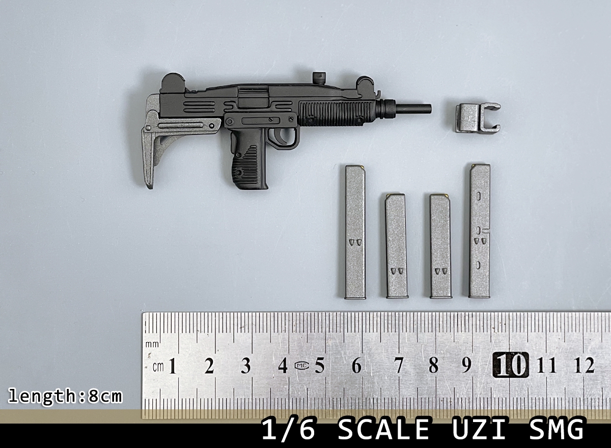 1/6 mini uzi 乌兹 微型冲锋枪 以色列 塑料模型 兵人 手办 人偶