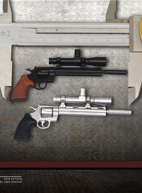 ZYTOYS 1/6 蟒蛇 手枪 兵人手办模型 ZY2009F 左轮 现货不可发射