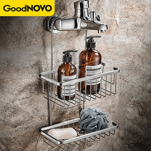 花洒置物架免304不锈钢收纳