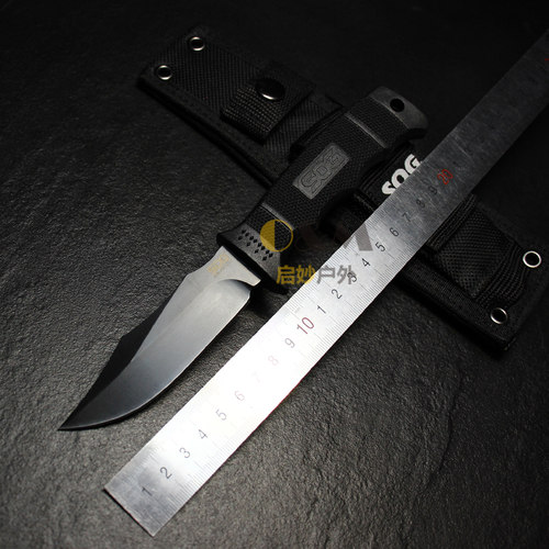 SOG索格E37Mini海豹直刀+迅猛龙多用工具钳+防水箱组合作战套装