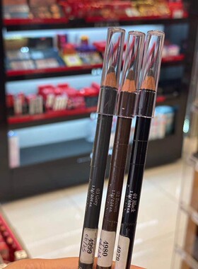 香港SASATINNIE刀削眉笔带眉刷黑色灰色咖啡色包邮易上色现货