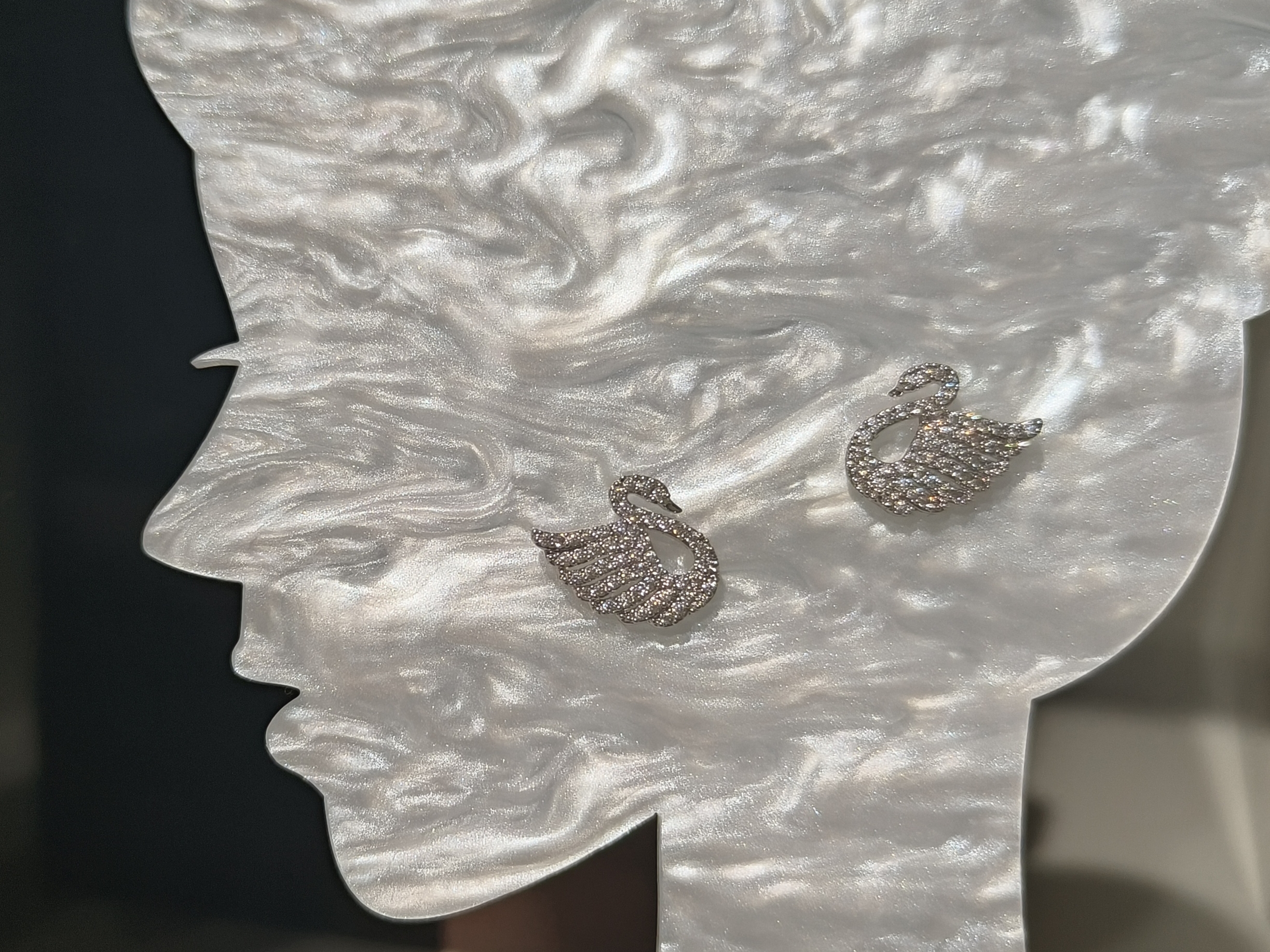 是Alice。公主请下单微镶钻经典天鹅公主精美耳钉