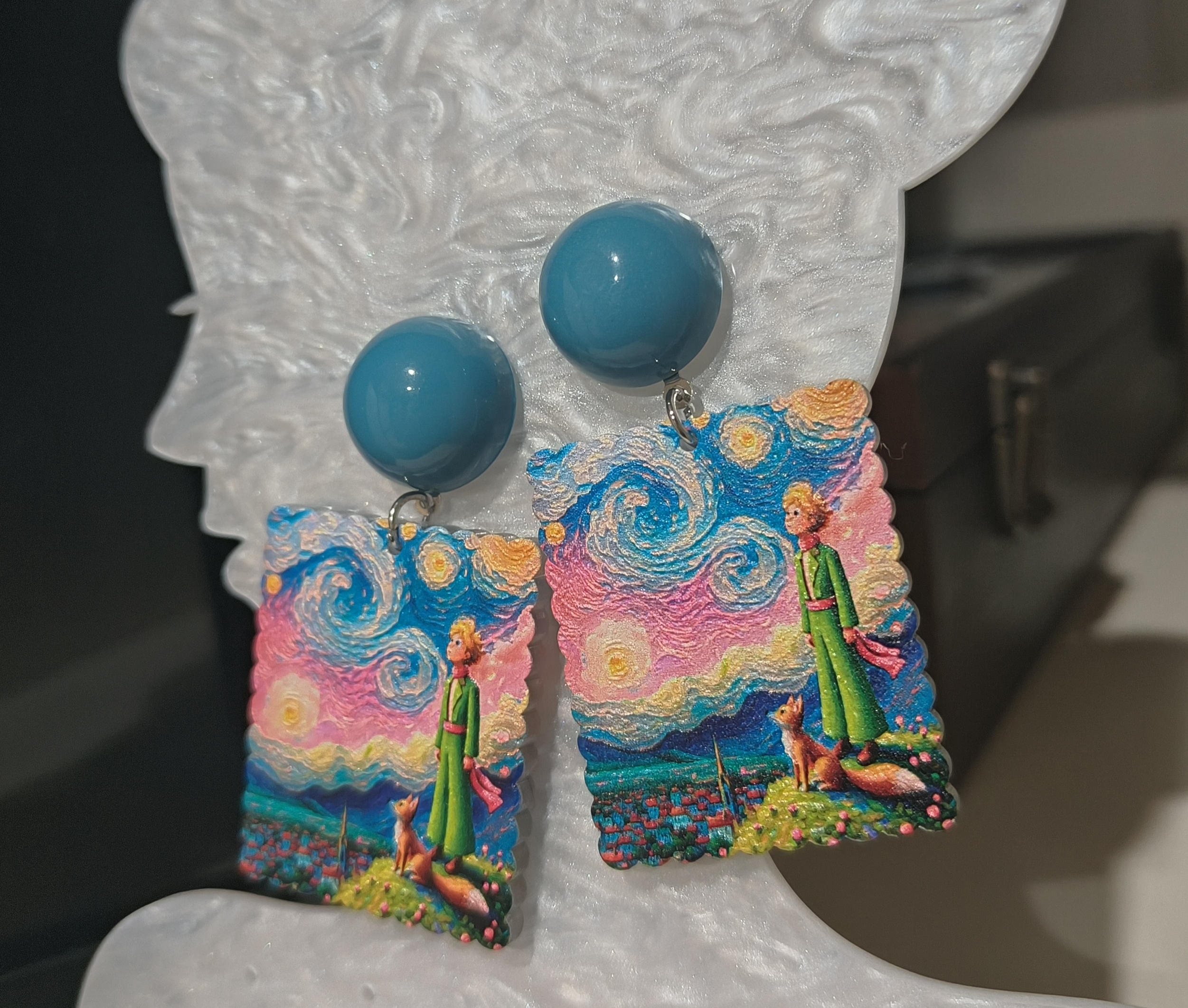 是Alice。小王子油画耳钉