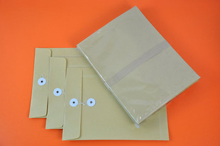 7*10英寸 缠绳无字牛皮纸袋 文件袋 公文封 公文袋 缠绳档案袋A5