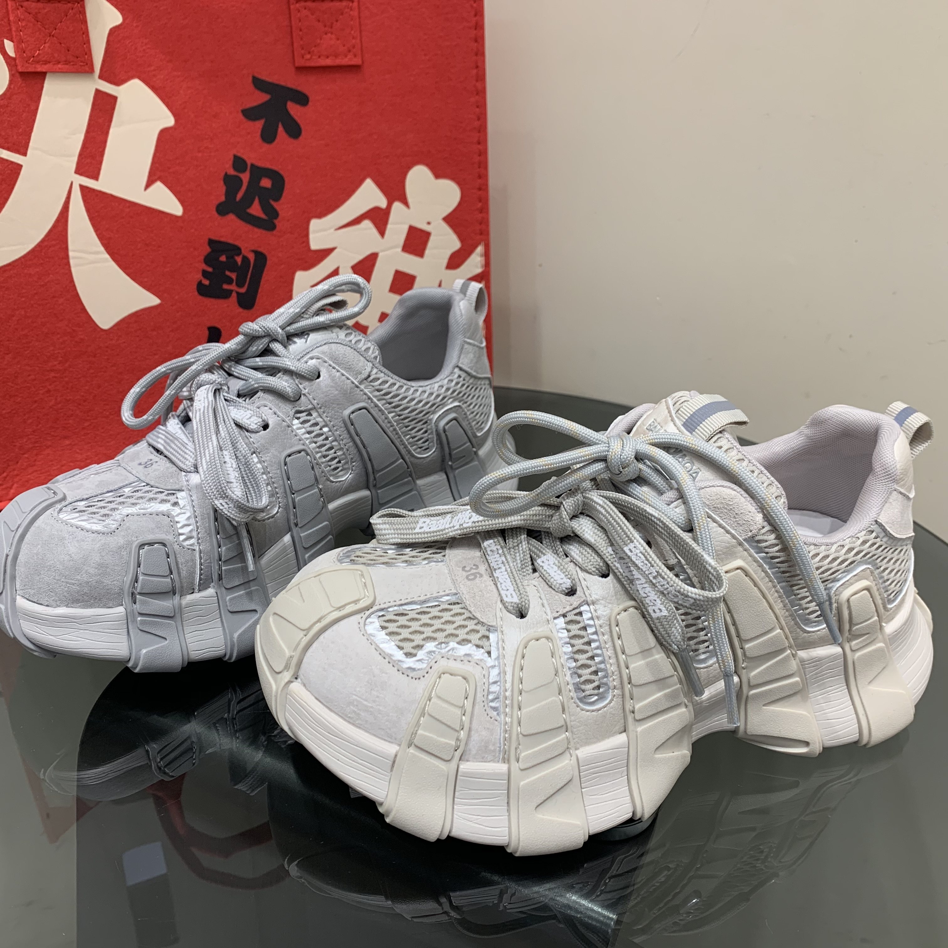 真皮厚底八爪鱼老爹鞋女2026春季新款圆头小个子增高户外登山鞋潮,女鞋,老爹鞋,淘宝优惠券,粉丝福利购,淘宝优惠卷