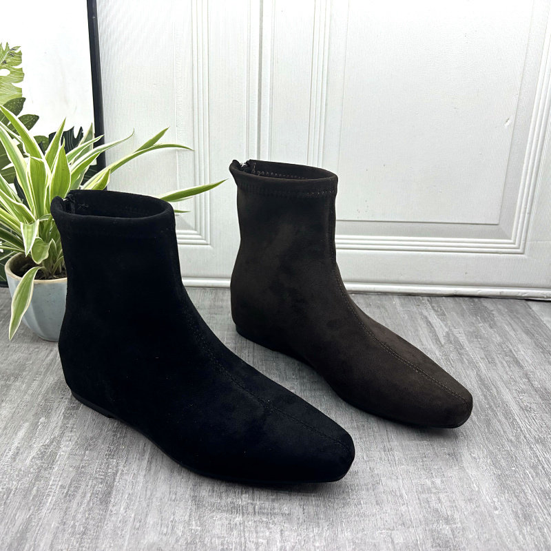法式尖头瘦瘦靴女2025秋冬新款加绒保暖后拉链复古弹力靴女棉靴,女鞋,弹力靴/袜靴,淘宝优惠券,粉丝福利购,淘宝优惠卷