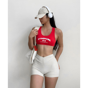 欧美Gym shark鲨鱼背心式文胸健身瑜伽性感欧美辣妹运动内衣训练