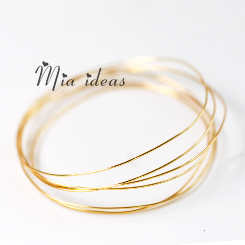 米娅优质 18k镀真金铜线 簪娘艺术造型铜线 diy首饰造型铜线