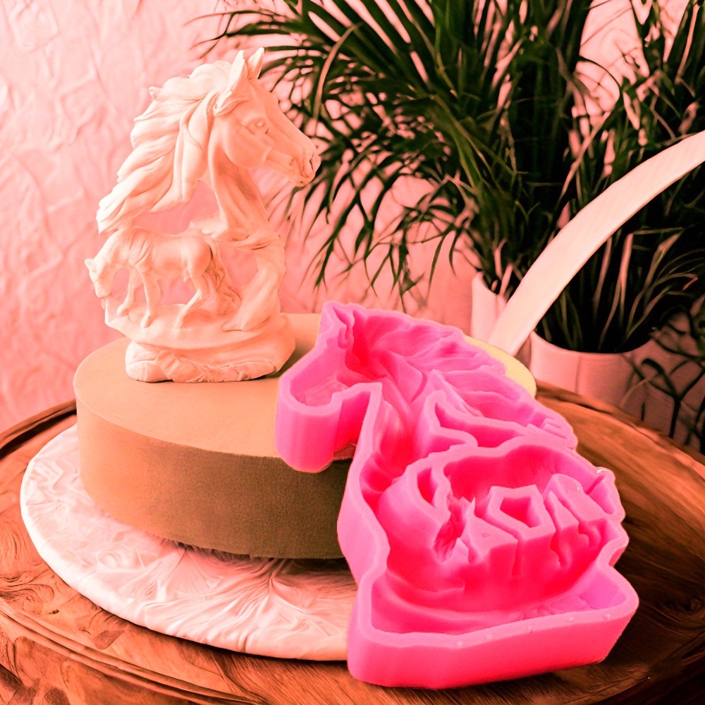 马头造型硅胶蜡烛模网红工艺品家居香薰石膏装饰摆件烘焙蛋糕模具,厨房/烹饪用具,其它烘焙器具,淘宝优惠券,粉丝福利购,淘宝优惠卷