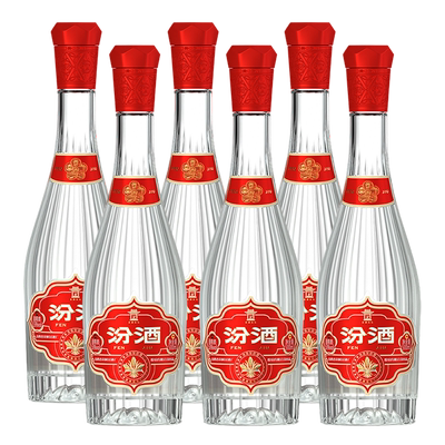 汾酒53度献礼版玻汾500ml*6白酒