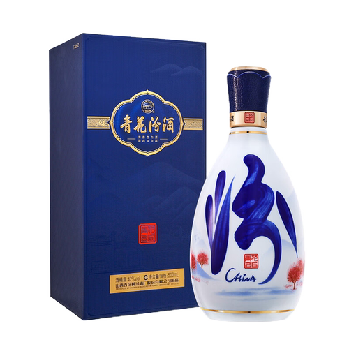 汾酒42度青花26500ml*1盒白酒