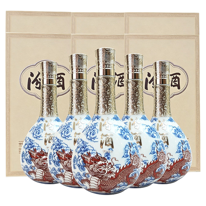 42度银麒麟汾酒500ml*6瓶整箱