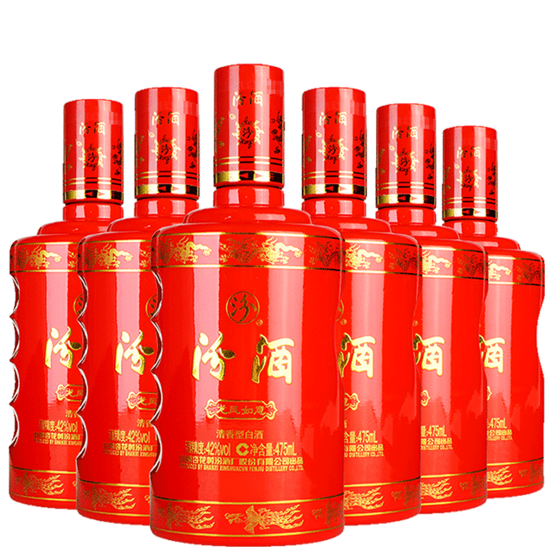 山西汾酒龙凤如意42度475ml白酒