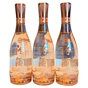 【新品】山西杏花村汾酒 42度牧童水晶汾475ml*3瓶 清香型白酒
