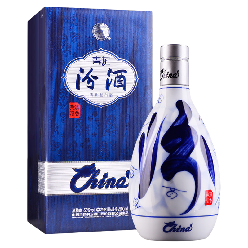 55度中国装青花汾酒500ml*1瓶装