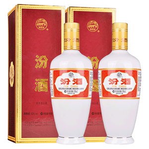 牧汾酒童出口瓷500ml*2白酒53度