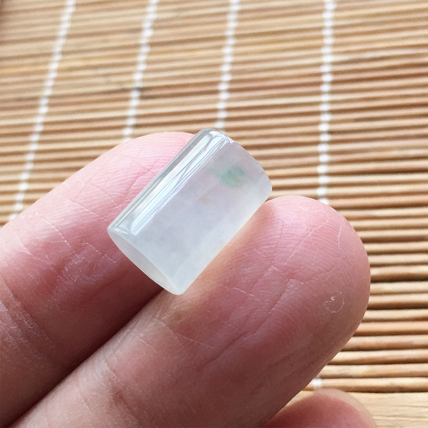 白冰A货老坑路路通裸石吊坠配珠