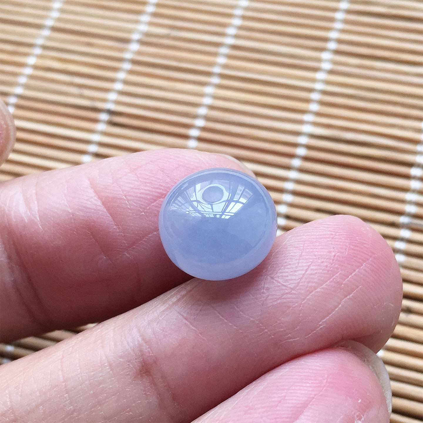 缅甸翡翠冰种紫罗兰多宝珠吊坠