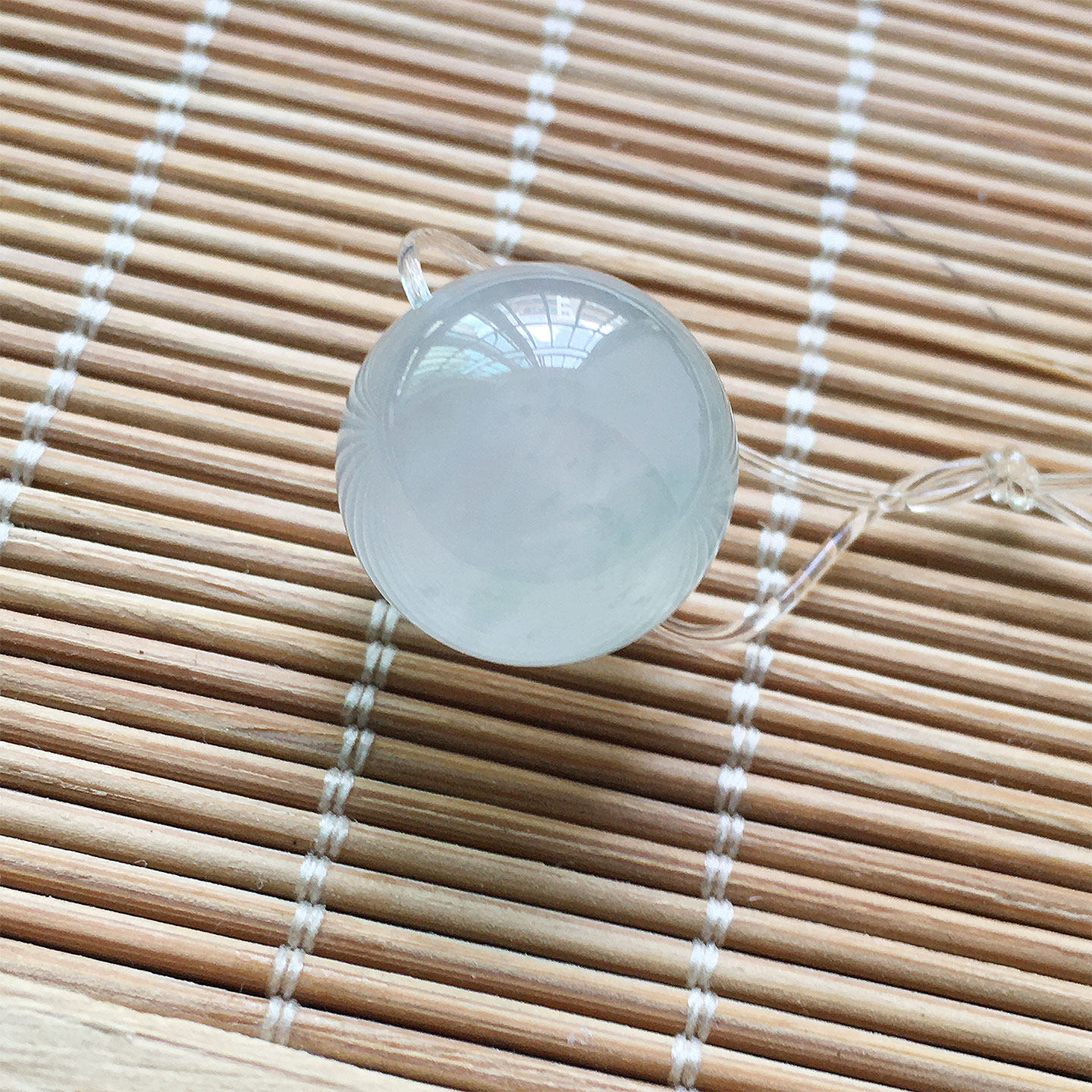 翡翠高冰种纯净玉珠子配珠单珠