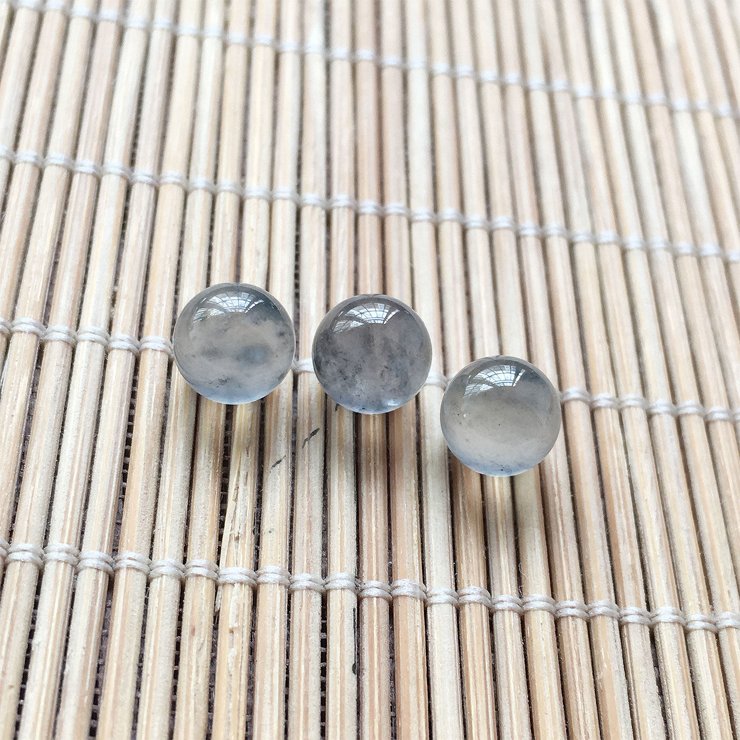 玻璃种冰乌鸡翡翠珠子单珠