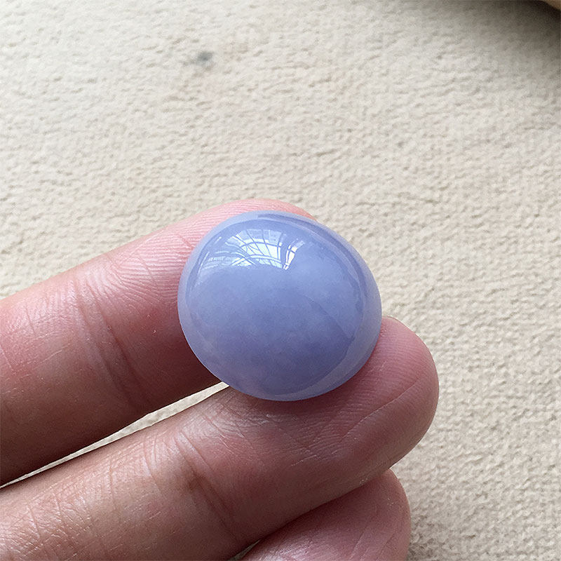 缅甸翡翠冰种紫罗兰大蛋面裸石