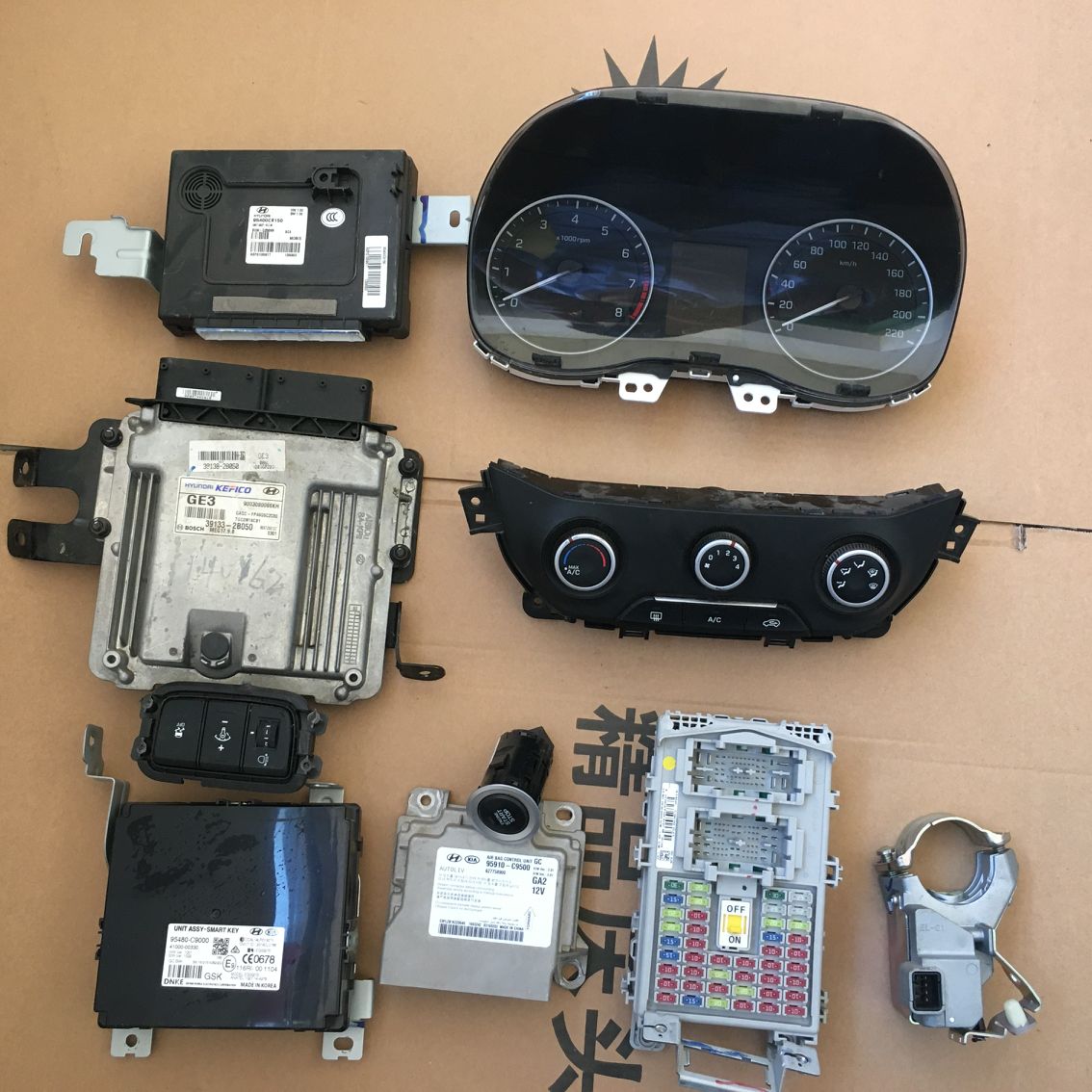 现代 全新瑞纳 悦动仪表盘转速表 空调开关面板BCM车身电脑智能盒