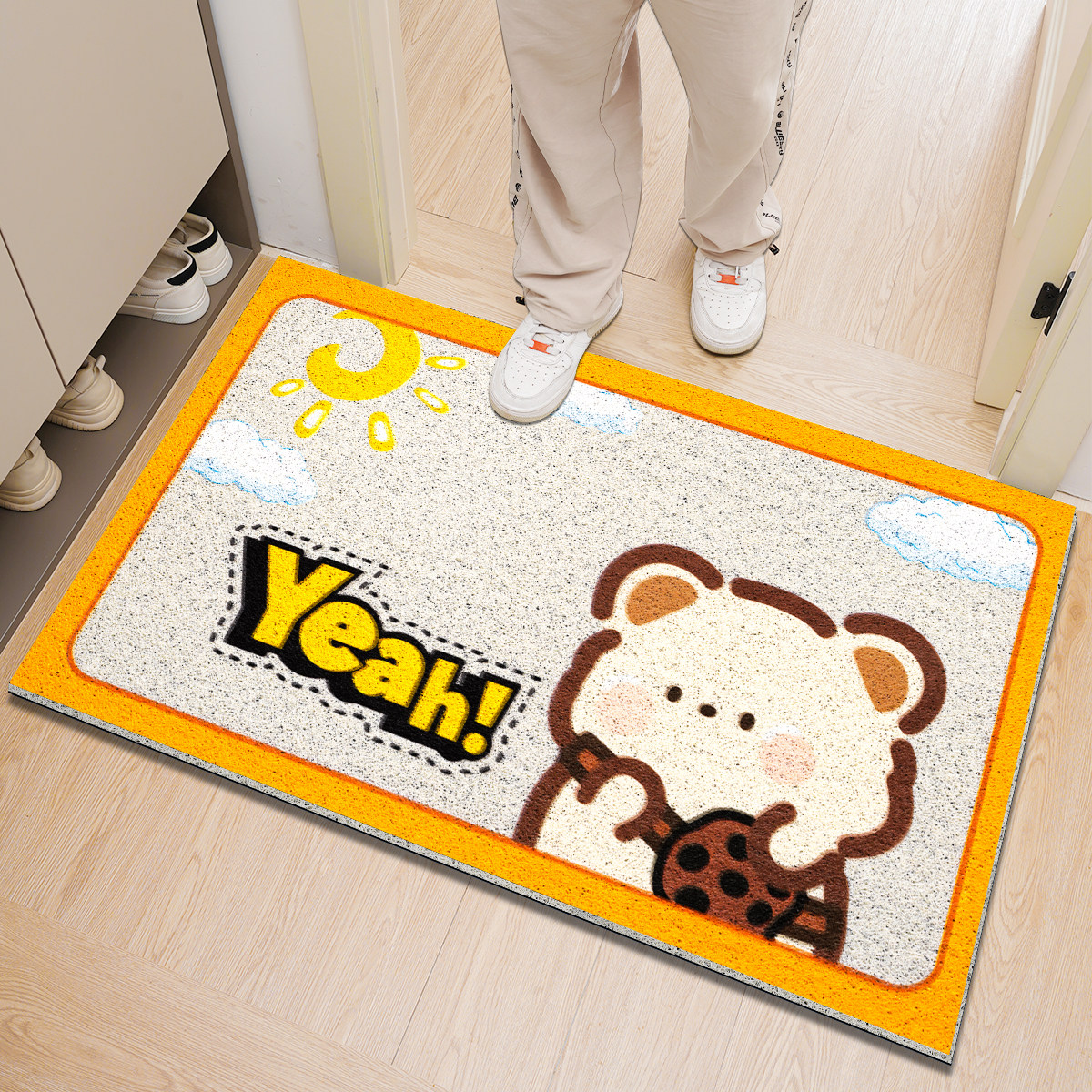 塑料pvc门口地垫进门入户门垫耐脏进户门外地毯家用防滑垫脚垫子