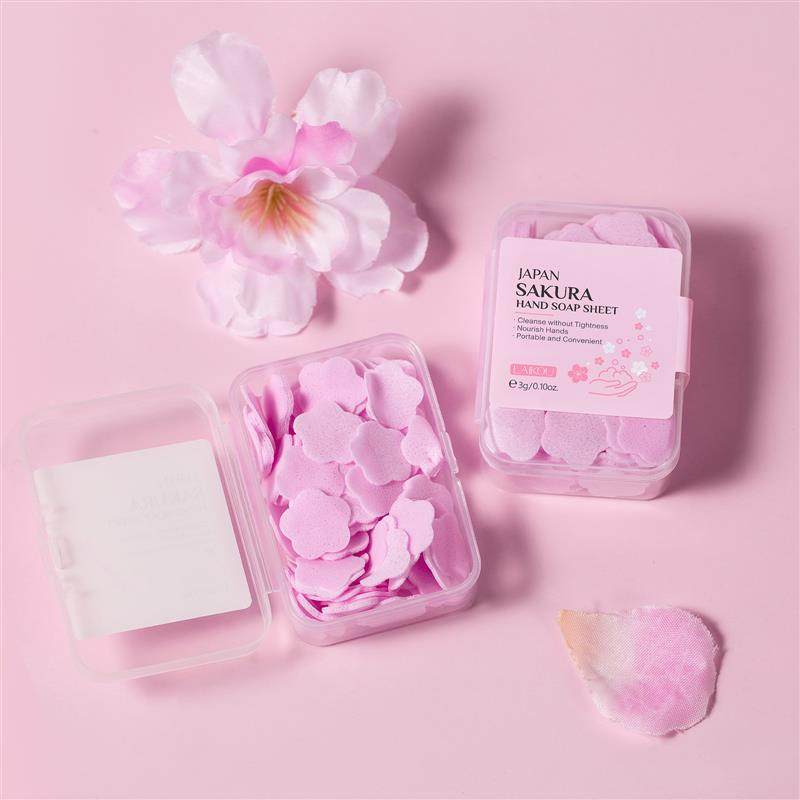 一次性樱花味香皂片便携式肥皂纸学生儿童随身携带迷你花瓣洗手片,家庭/个人清洁工具,梳子/化妆梳/按摩梳,淘宝优惠券,粉丝福利购,淘宝优惠卷